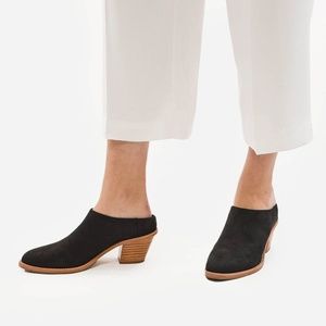Poppy Barley Black Nubuck Mules - 8